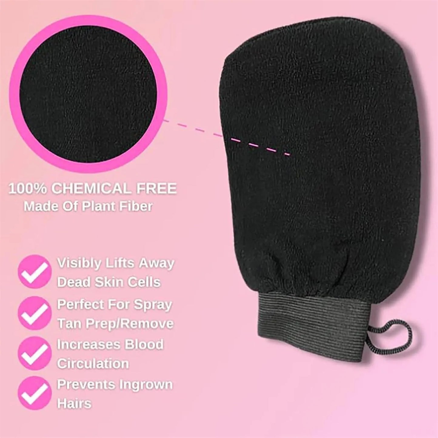 Exfoliating Glove 1Pc - Korean Exfoliating Mitt for Dead Skin Removal | Body Scrubber & Skincare Essential for Men & Women